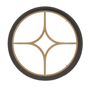 Rambler Bronze Round Poly Window with 5 Light Diamond Poly Grille