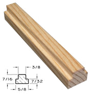 Pine Grille Bar Profile M with dimensions