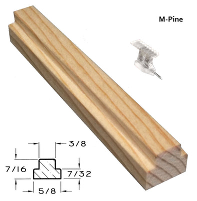M-Pine Bar Profile with Anvil Pin & Dimensions