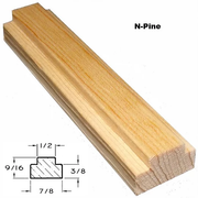 N-Pine Bar Profile with Dimensions