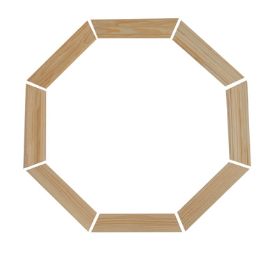 2-1/4" Colonial Pine Trim Kit for 20 x 20 wood stationary octagon window