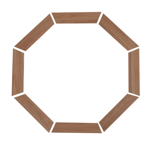 2-1/4" Colonial Oak Trim Kit for 20 x 20 wood stationary octagon window