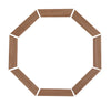 2-1/4" Colonial Oak Trim Kit for 20 x 20 poly stationary octagon window