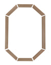 2-1/4" Colonial Oak Trim Kit for 20 x 34 poly stationary octagon window