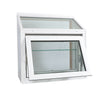 White Garden Window with Glass Shelf