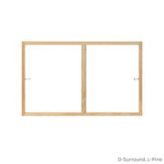 2W1H Pine Full Surround Colonial Grille D-Surround L-Pine Bar