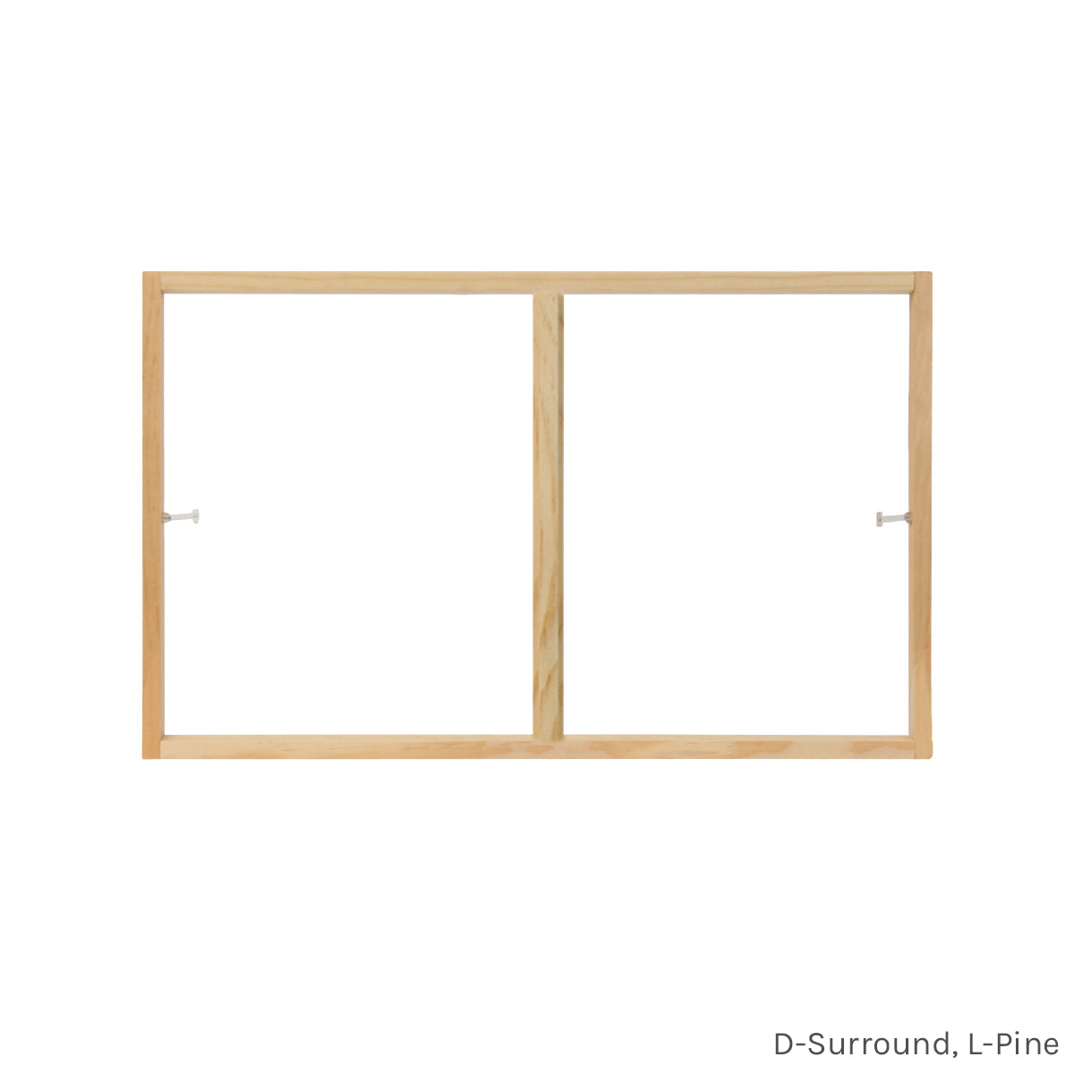 2W1H Pine Full Surround Colonial Grille D-Surround L-Pine Bar