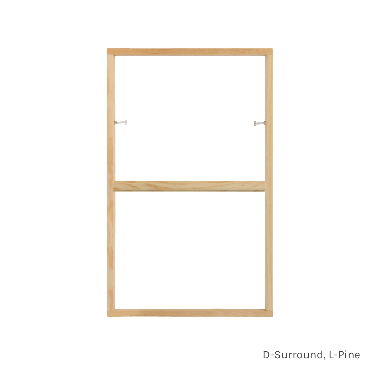 1W2H Pine Full Surround Colonial Grille D-Surround L-Pine Bar