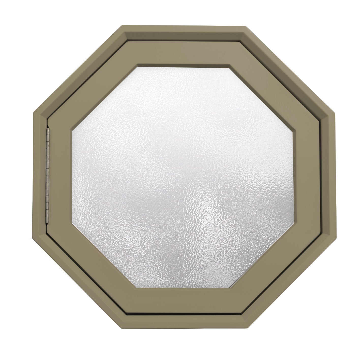 Rambler Breeze Sand Poly Venting Octagon Obscure IG Glass Hinged Left