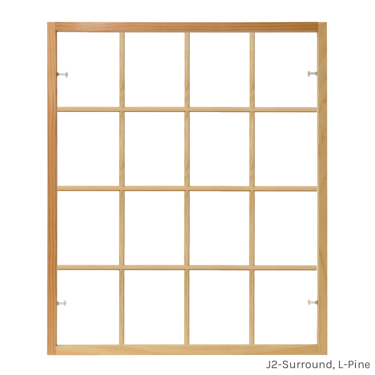 Full Surround Window Grille with L-Pine Bar and J2-Surround