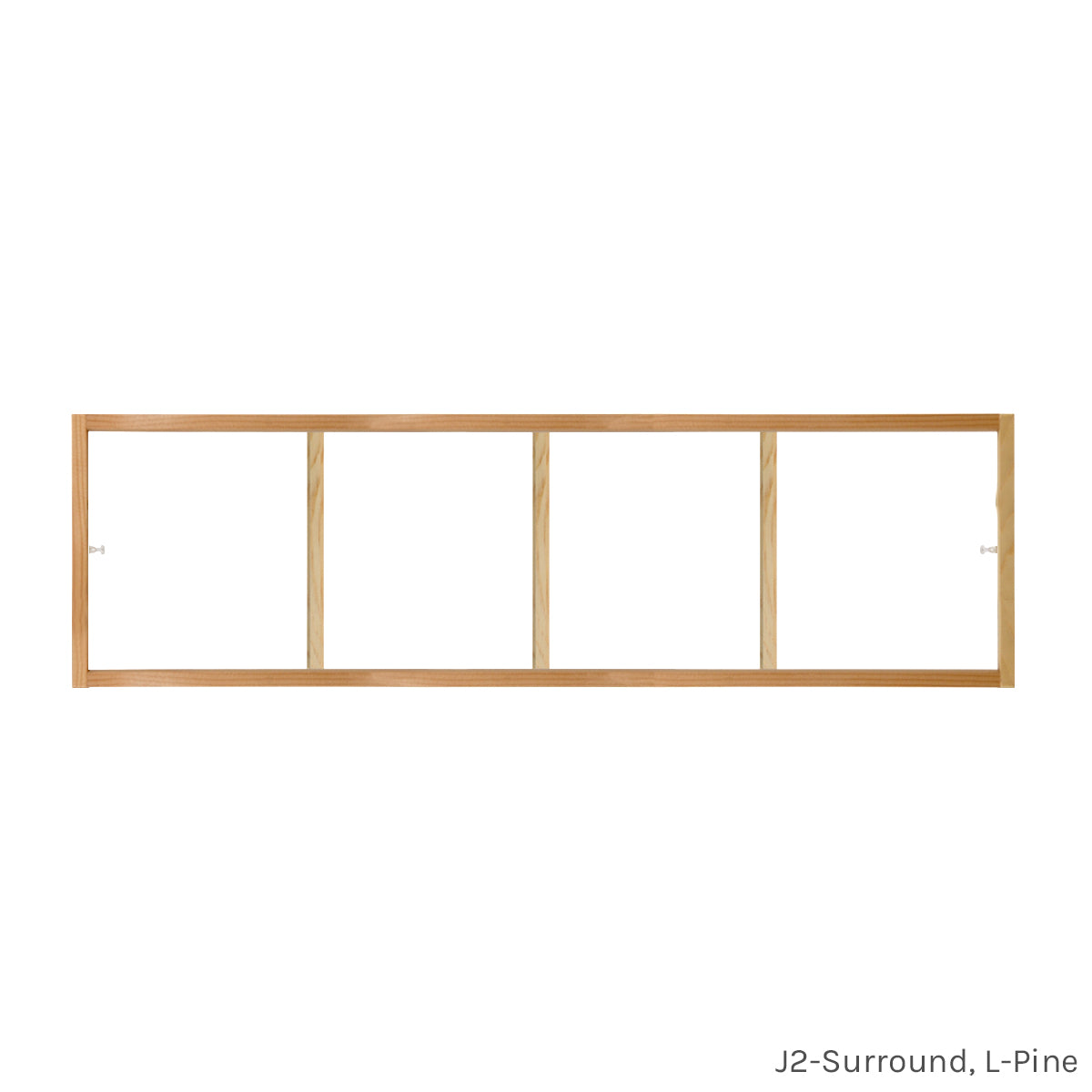 4 light pine colonial window grid insert