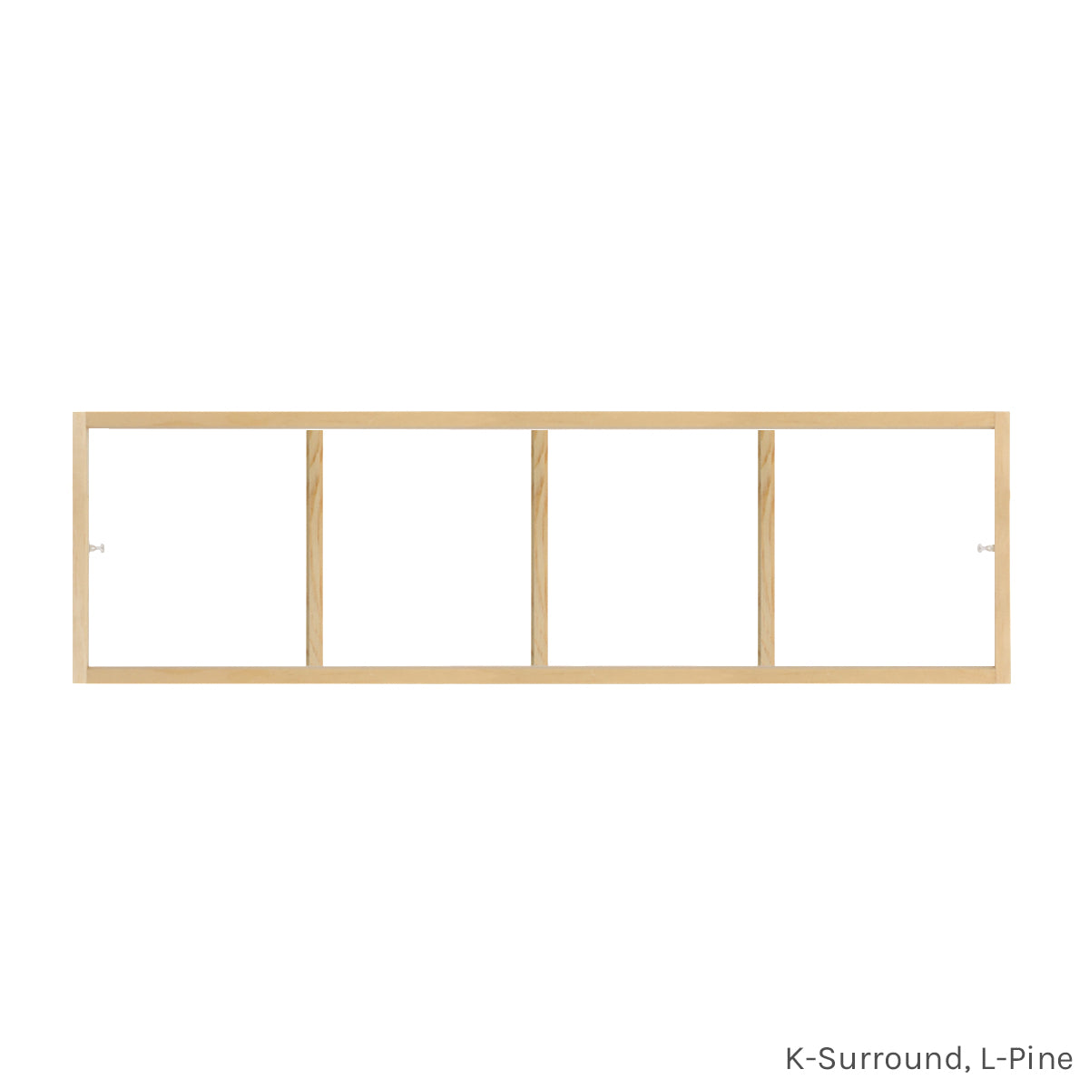 4 light pine colonial window grid insert