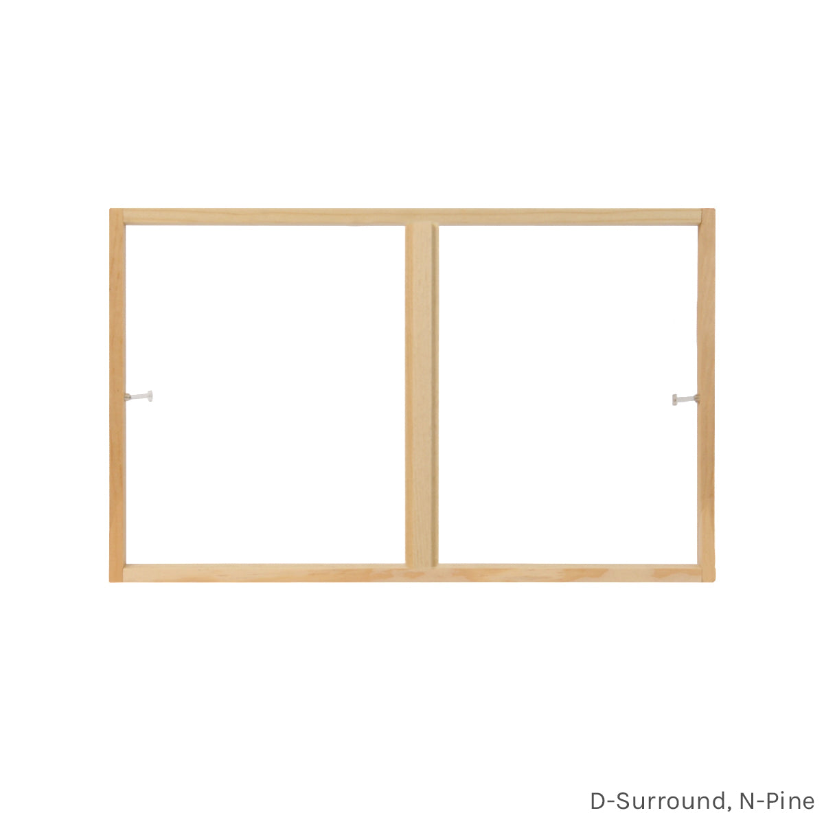 2W1H Pine Full Surround Colonial Grille D-Surround N-Pine Bar