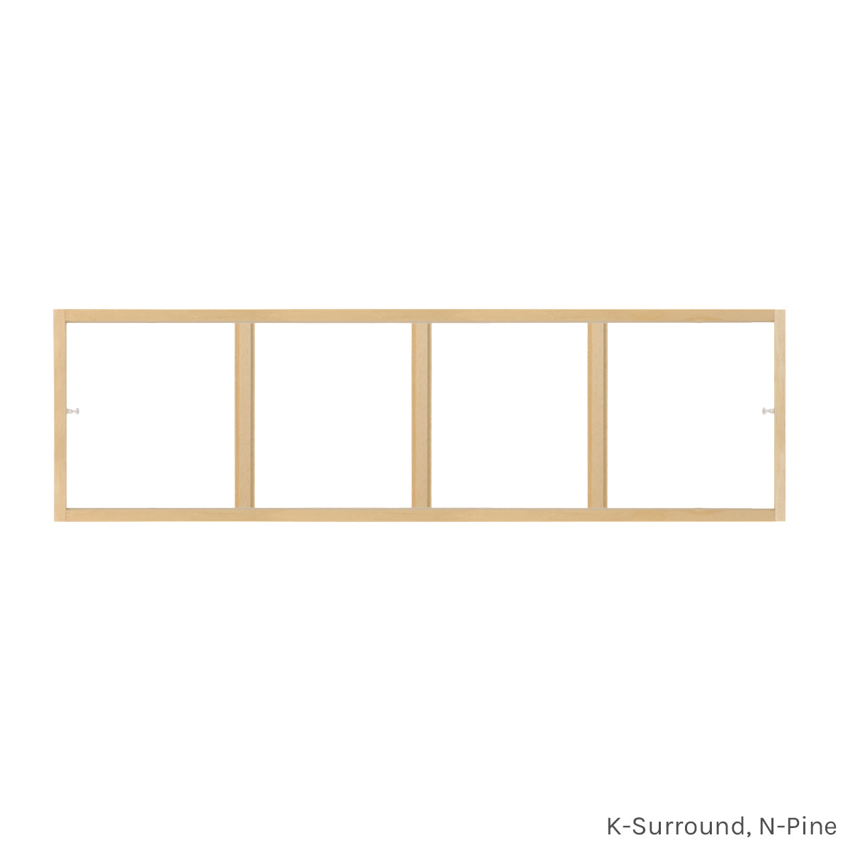 4 light pine colonial window grid insert