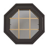Rambler Breeze Bronze Poly Venting Octagon Clear IG Glass Pine Removable Grille Hinged Right