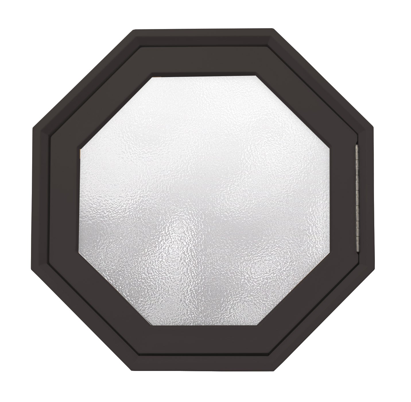 Rambler Breeze Bronze Poly Venting Octagon Obscure IG Glass Hinged Right