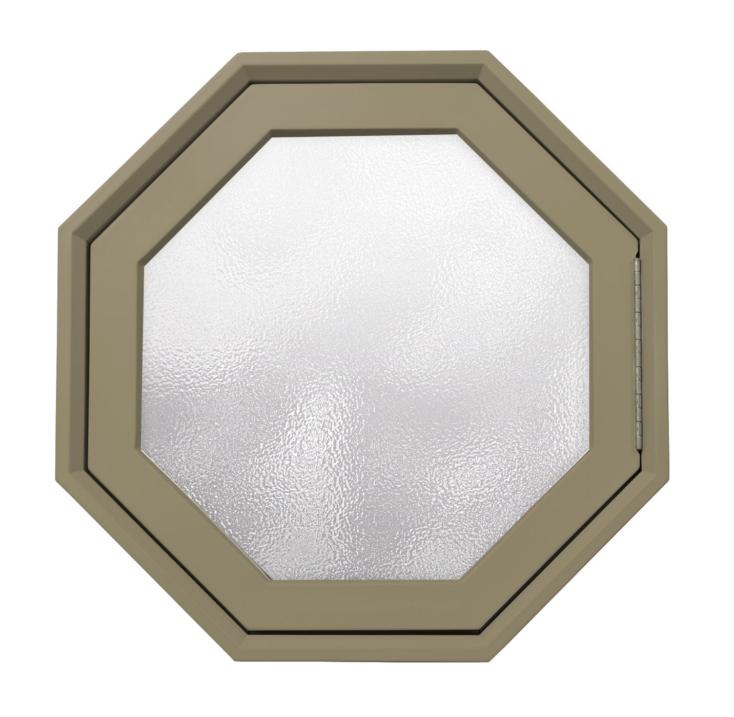 Rambler Breeze Sand Poly Venting Octagon Obscure IG Glass Hinged Right