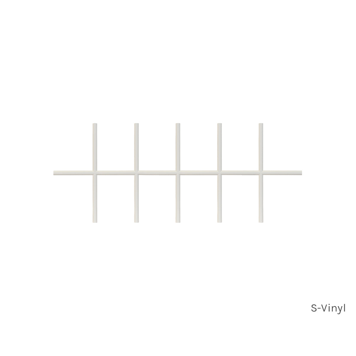 6 Wide x 2 High 12 Light Vinyl Grille