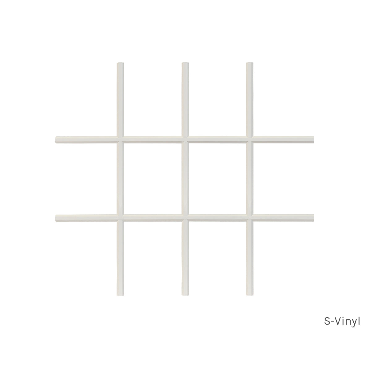 4 Wide x 3 High 12 Light Vinyl Grille