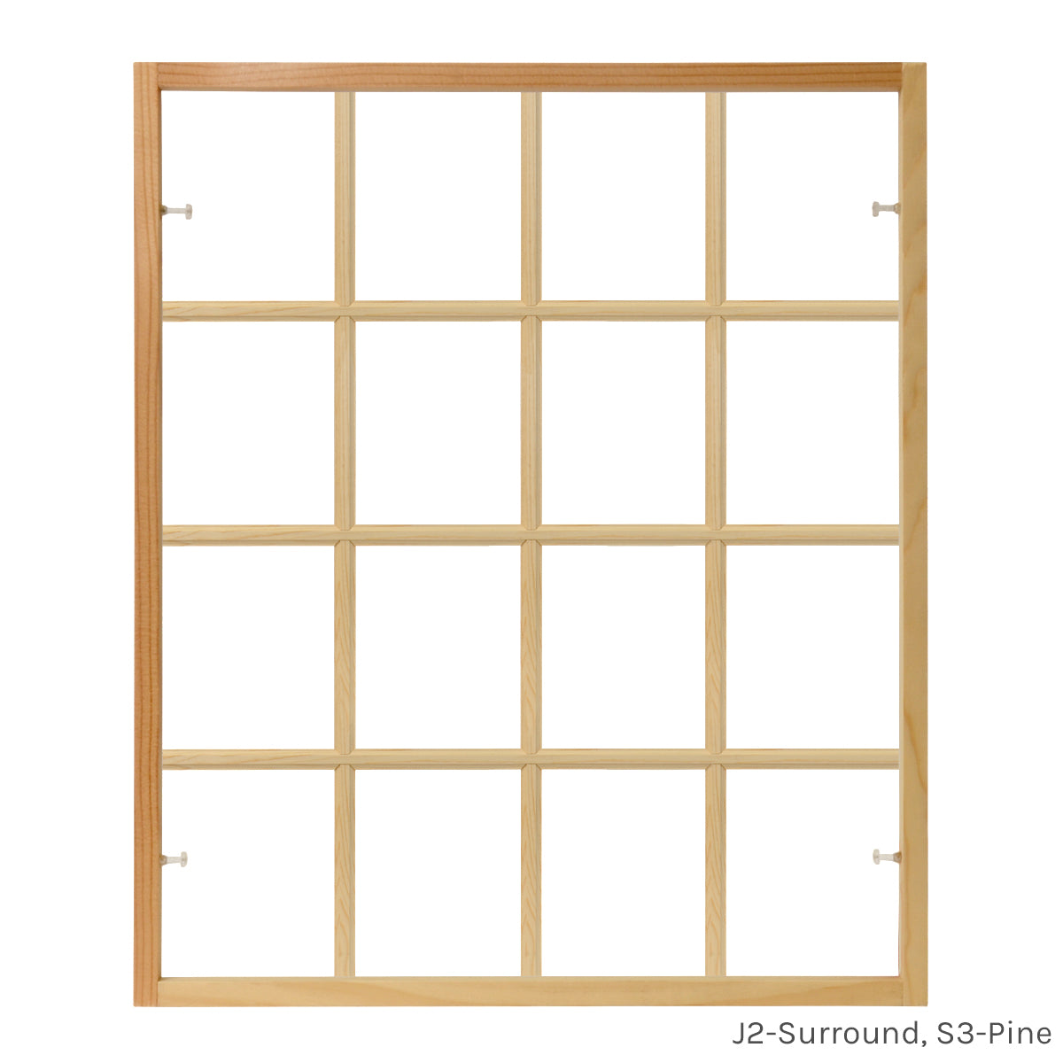 Full Surround Window Grille with S3-Pine Bar and J2-Surround